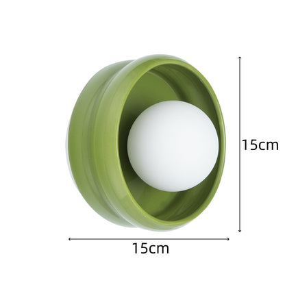 Skorter | Modern Striped Simple Ceramic Wall Lamp
