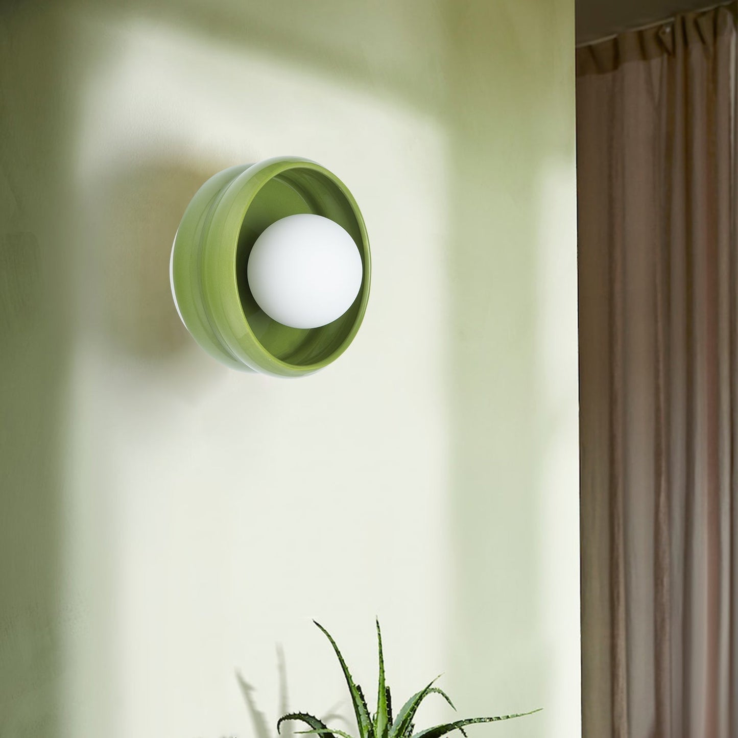 Skorter | Modern Striped Simple Ceramic Wall Lamp