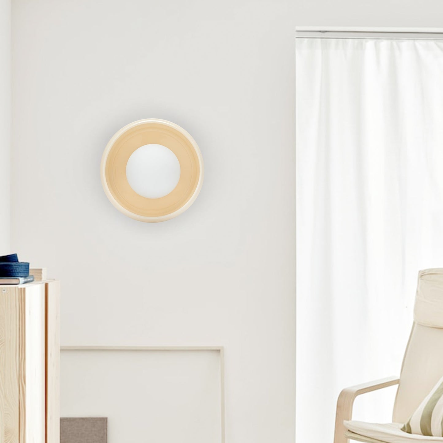 Skorter | Modern Striped Simple Ceramic Wall Lamp