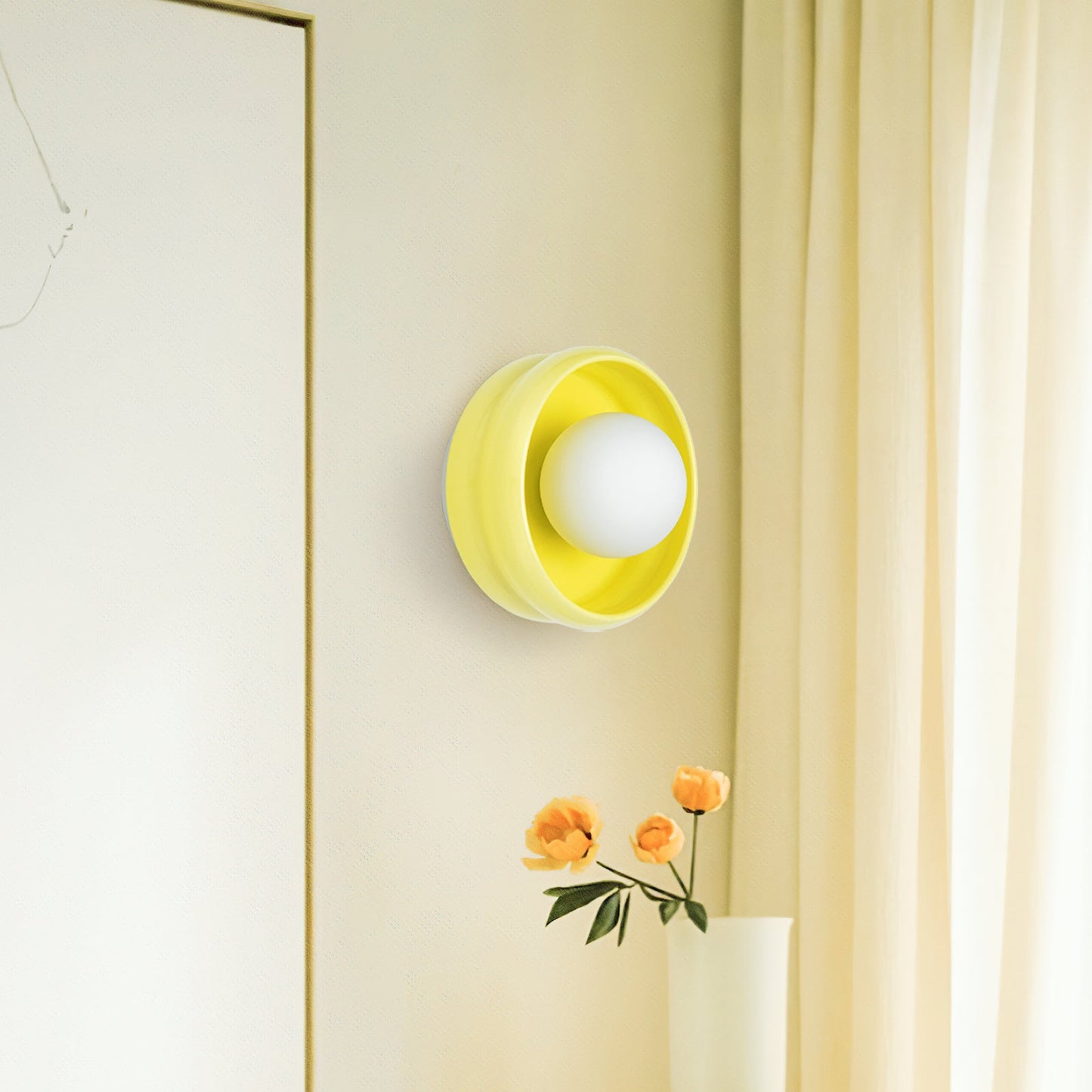 Skorter | Modern Striped Simple Ceramic Wall Lamp