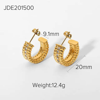 Skorter | 18K gold-plated hoops