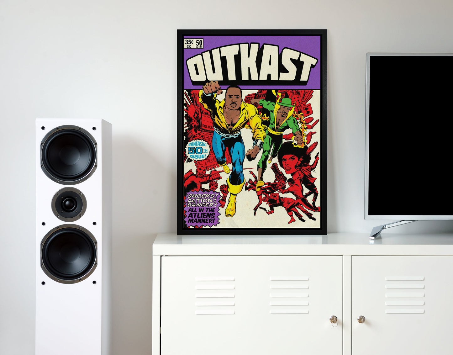Skorter | Dangerous Outkast Retro Music Poster Framed Wall Art Print