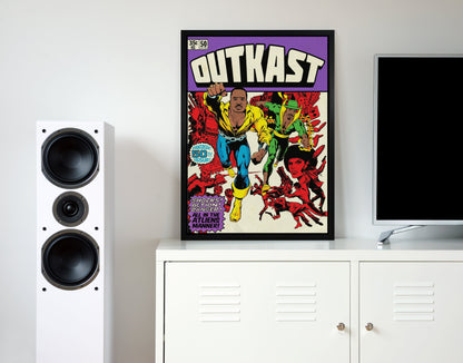 Skorter | Dangerous Outkast Retro Music Poster Framed Wall Art Print