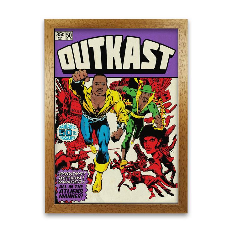 Skorter | Dangerous Outkast Retro Music Poster Framed Wall Art Print