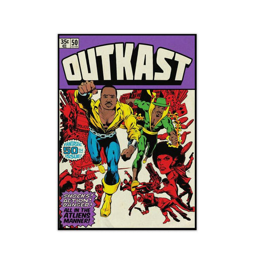 Skorter | Dangerous Outkast Retro Music Poster Framed Wall Art Print