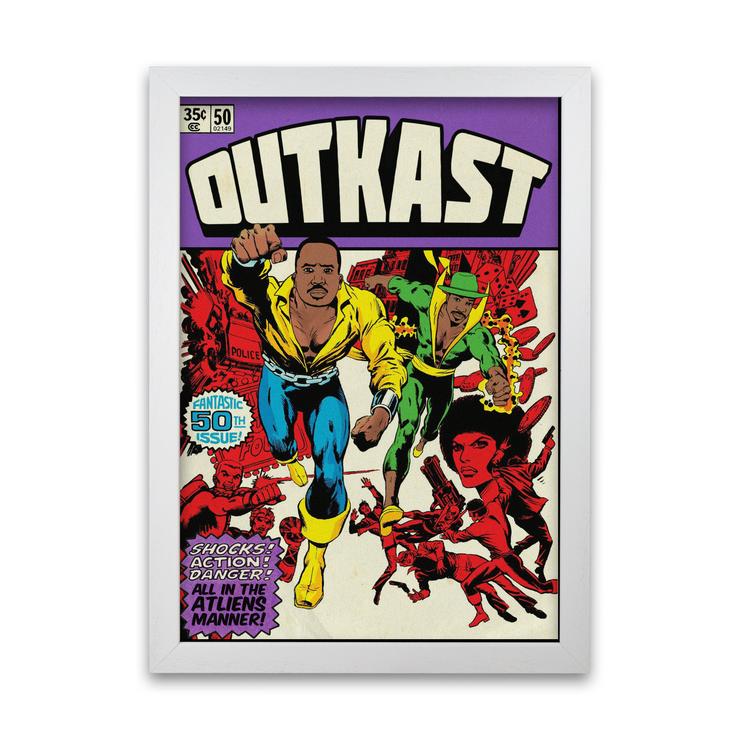 Skorter | Dangerous Outkast Retro Music Poster Framed Wall Art Print