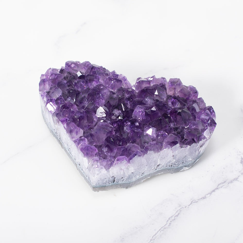 Skorter | Amethyst Cluster Heart
