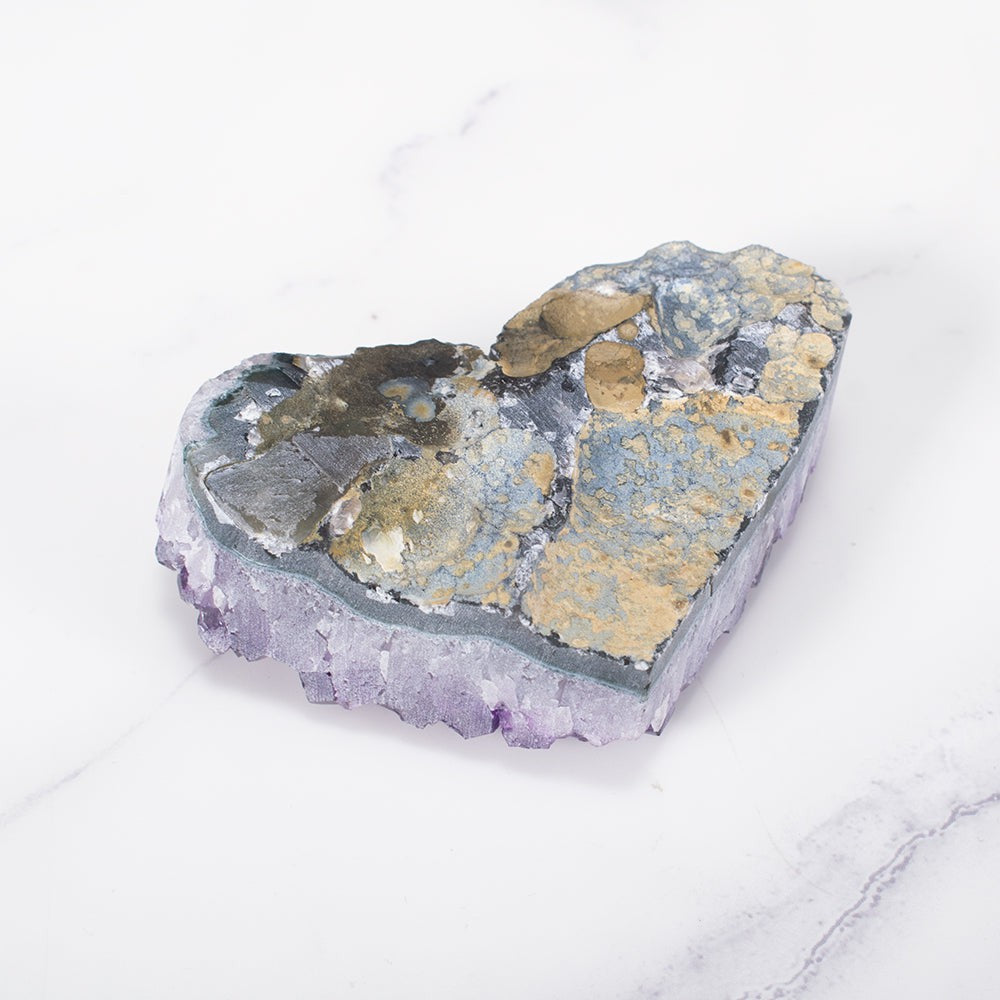 Skorter | Amethyst Cluster Heart