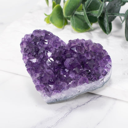 Skorter | Amethyst Cluster Heart