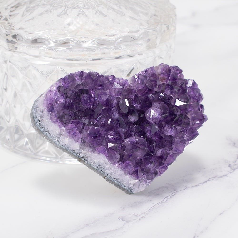 Skorter | Amethyst Cluster Heart