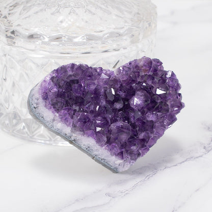 Skorter | Amethyst Cluster Heart