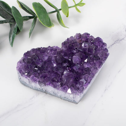 Skorter | Amethyst Cluster Heart