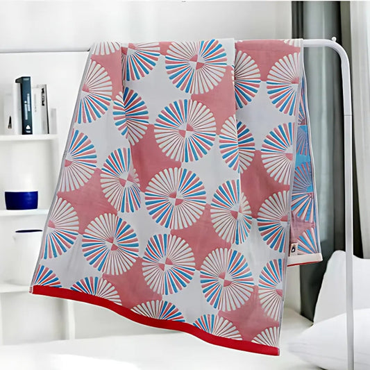 Skorter | Dahlia Blossom Cotton Bath Towel