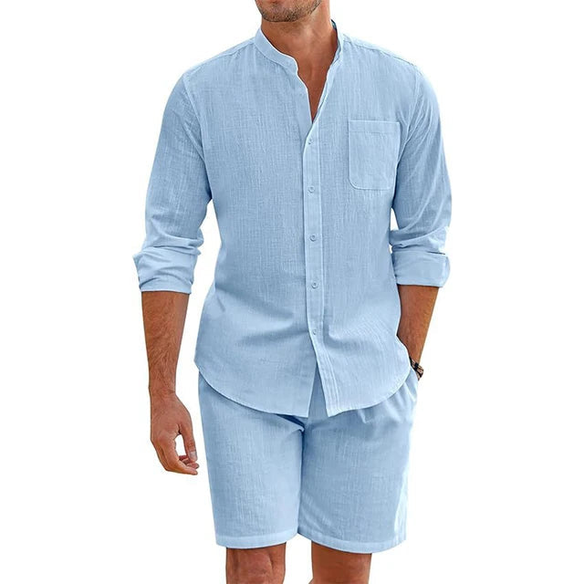 Skorter | Everyday Elegance: Men's Outfit Made of Cotton-Linen for Comfort & Style