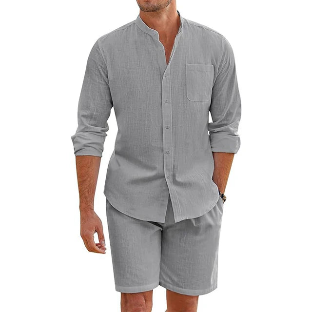 Skorter | Everyday Elegance: Men's Outfit Made of Cotton-Linen for Comfort & Style