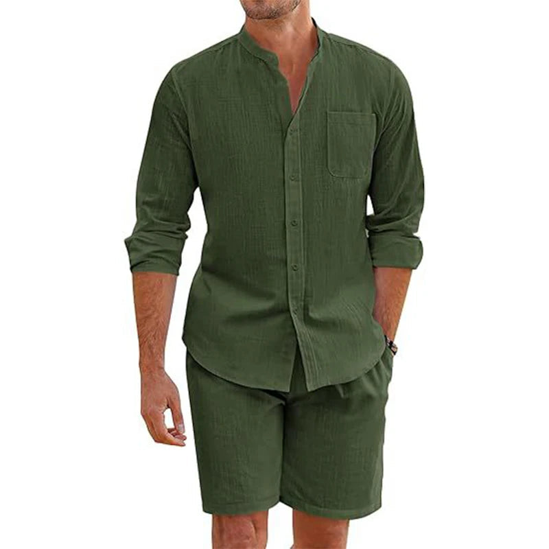 Skorter | Everyday Elegance: Men's Outfit Made of Cotton-Linen for Comfort & Style