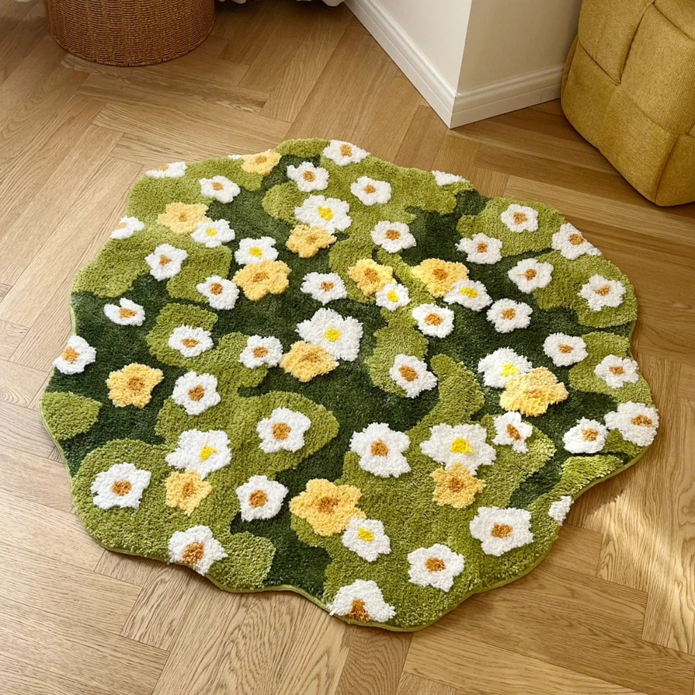 Skorter | Daisy Moss Style Floor Bath Mat