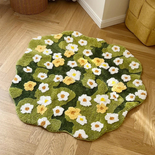 Skorter | Daisy Moss Style Floor Bath Mat