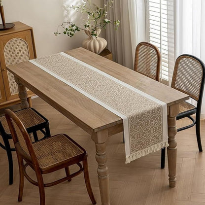 Skorter | Damask Dune Table Runner