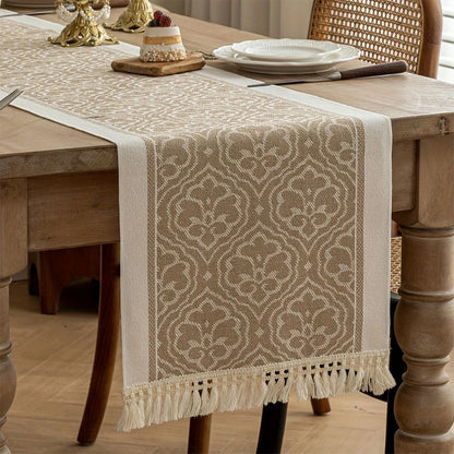 Skorter | Damask Dune Table Runner