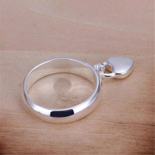 Skorter | Dangling Heart Lock Charm Ring