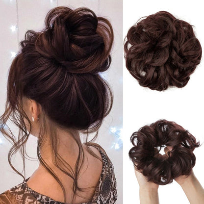 Skorter | Stylemaker Messy And Curly Elastic Hair Bun Scrunchy Hair Extensions (New)