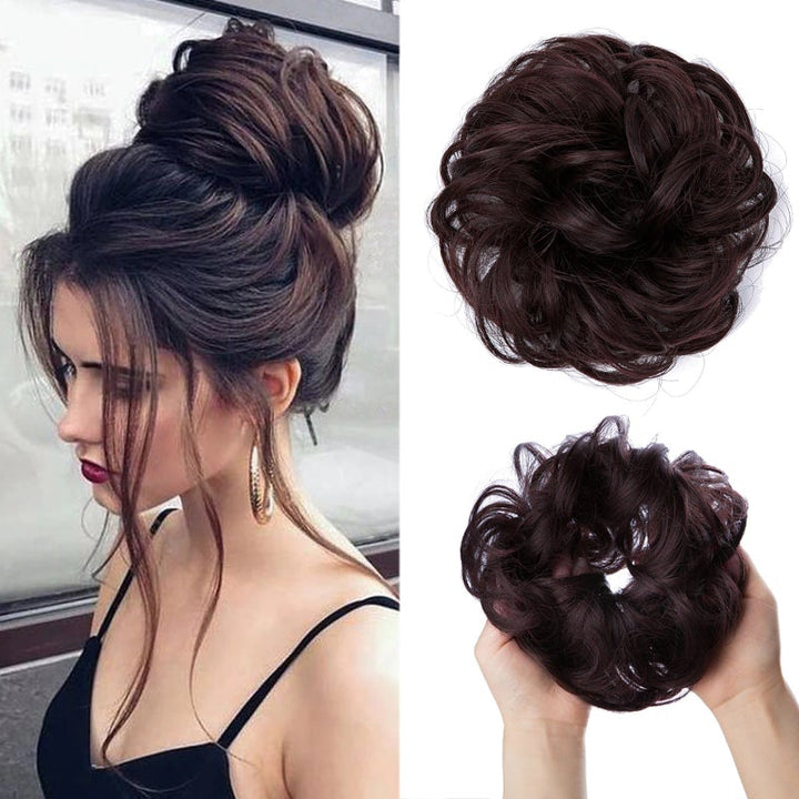 Skorter | Stylemaker Messy And Curly Elastic Hair Bun Scrunchy Hair Extensions (New)