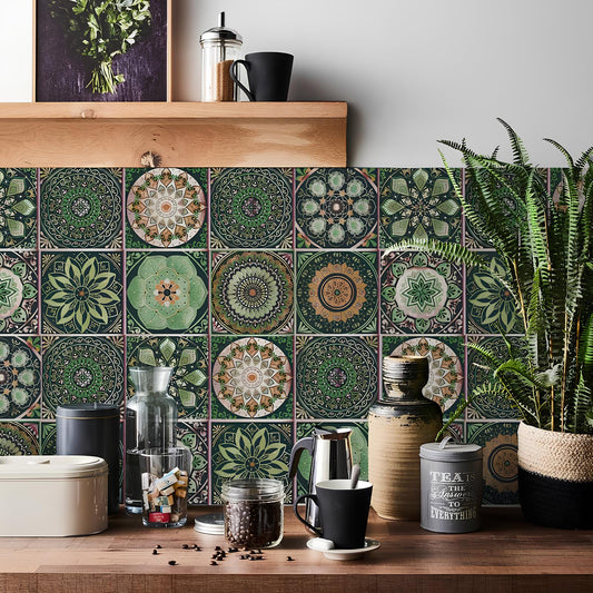 Skorter retro mandala pattern glue