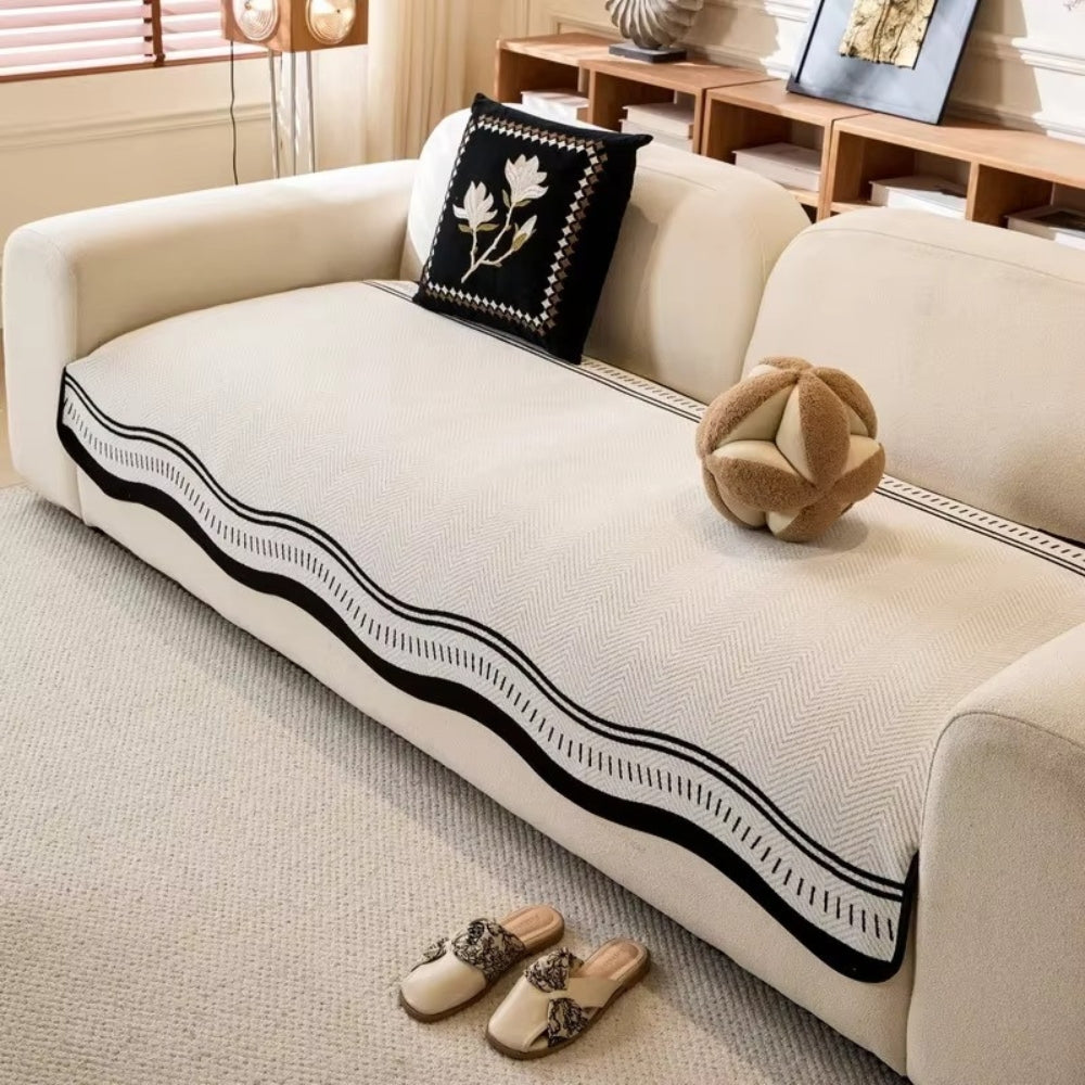 Skorter | Modern Wave Anti-Slip Sofa Cover