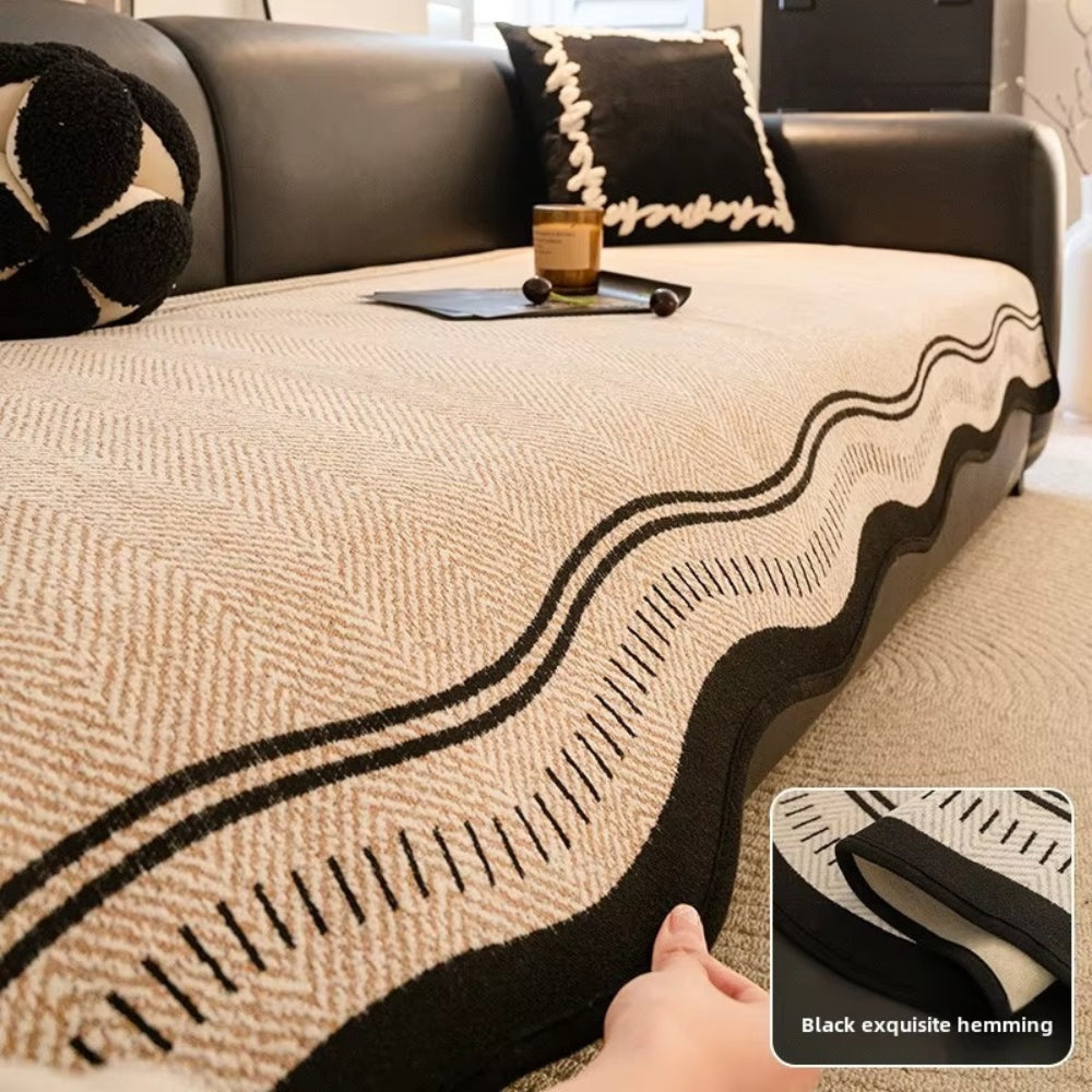 Skorter | Modern Wave Anti-Slip Sofa Cover