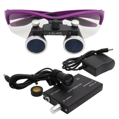 Skorter | Dental Loupes Magnifier with & LED Headlight for Precision Work