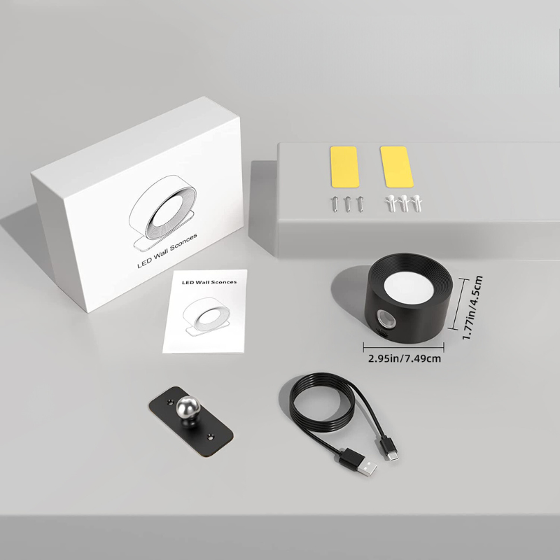 Skorter | TouchGlow Touch-Activated Mood Light | Adjustable Brightness & Three Color Temperatures for Personalized Ambiance