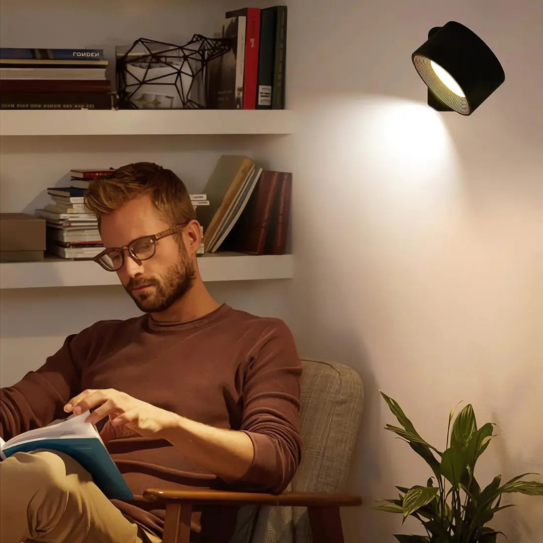 Skorter | Wall lamp Rechargeable Wireless 360°
