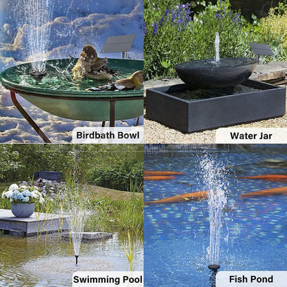 Skorter | Removable solar-powered outdoor fountain pump