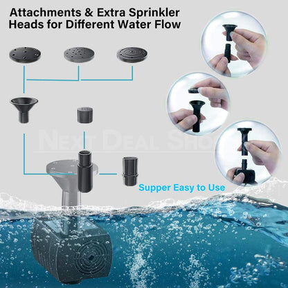 Skorter | Removable solar-powered outdoor fountain pump