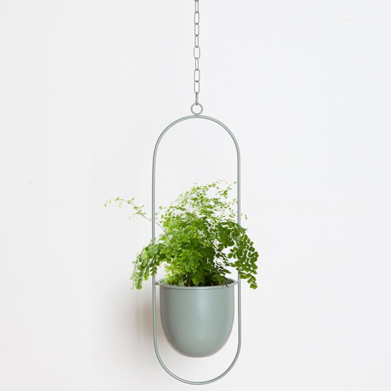Skorter | DecoBloom Hanging Planter – Elegant Indoor & Outdoor Metal Plant Pot with Chain