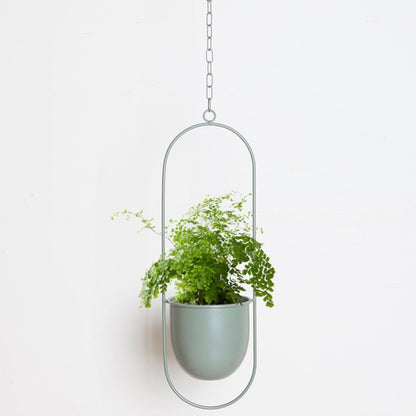 Skorter | DecoBloom Hanging Planter – Elegant Indoor & Outdoor Metal Plant Pot with Chain