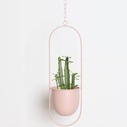 Skorter | DecoBloom Hanging Planter – Elegant Indoor & Outdoor Metal Plant Pot with Chain