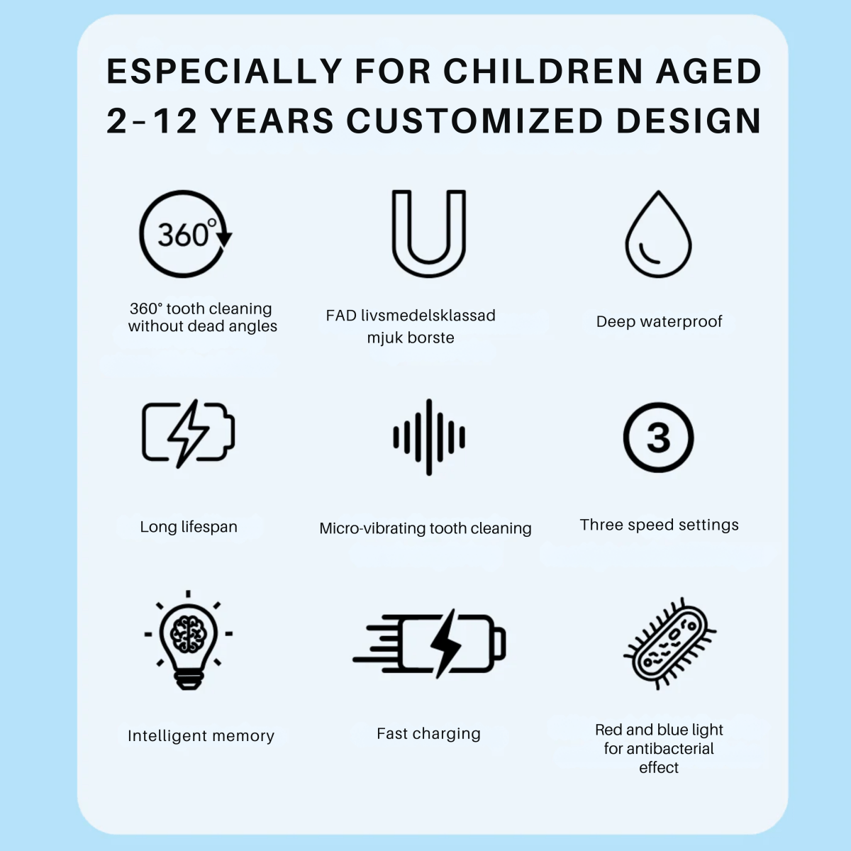 Skorter | Electric Children's Toothbrush with 360° Cleaning