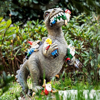 Skorter | Dinosaur Eating Gnomes Decor