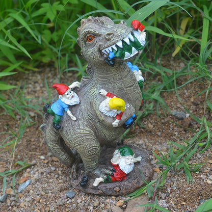 Skorter | Dinosaur Eating Gnomes Decor