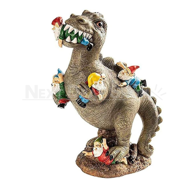 Skorter | Dinosaur Eating Gnomes Decor