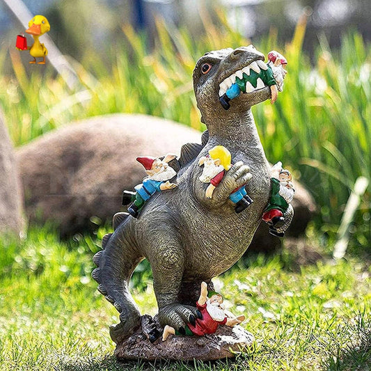 Skorter | Dinosaur Eating Gnomes Decor