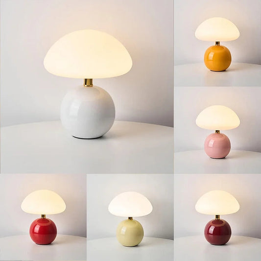 Skorter | Shaped Table Lamp – Elegant French Cream Lamp for a Cozy Bedroom