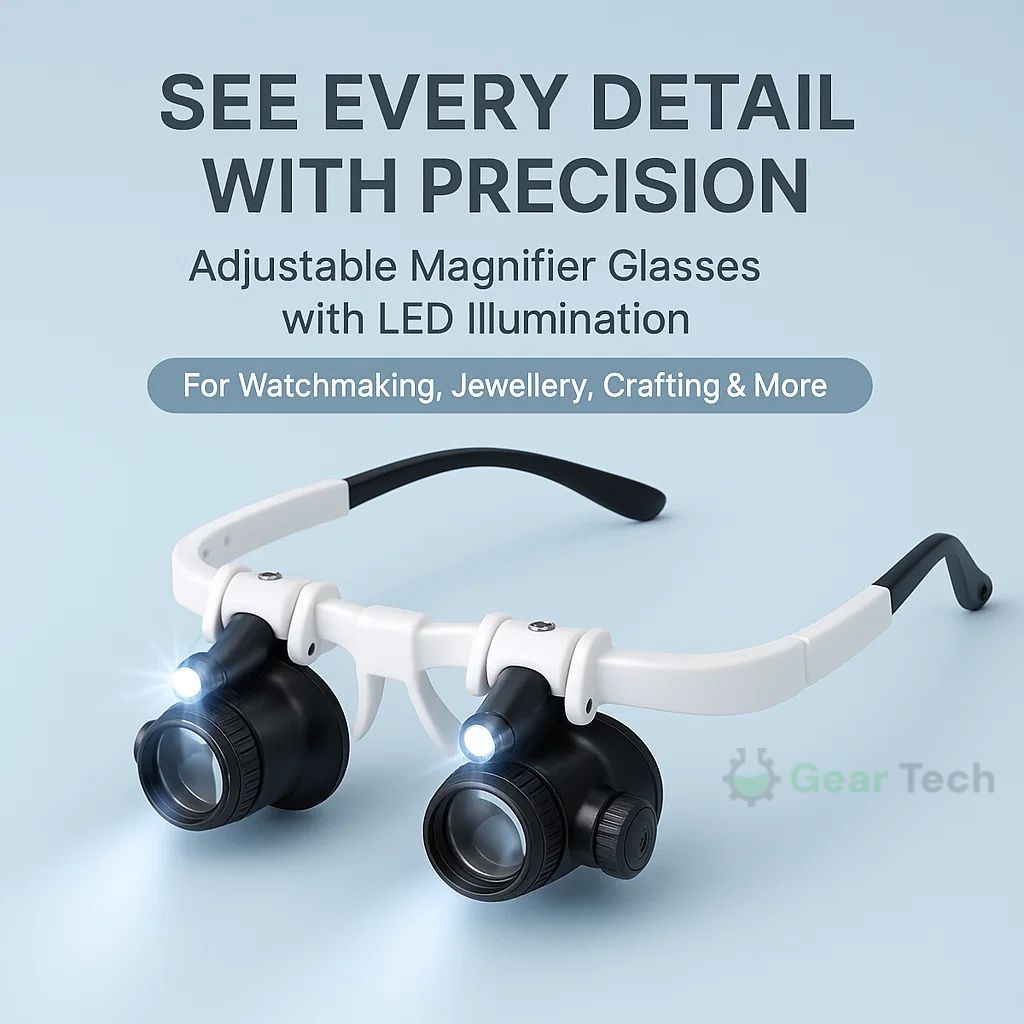 Skorter | Celestara™ | LED Illuminated Precision Magnifier with Adjustable Brightness | Ideal for Reading, Hobbies & Detailed Work