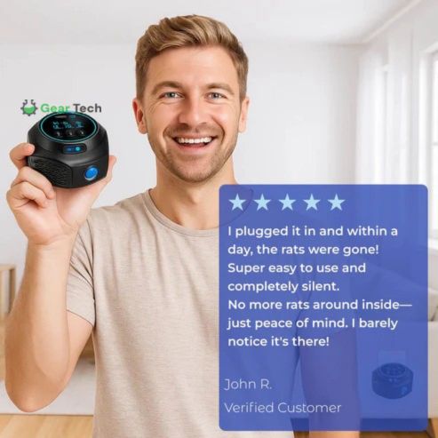 Skorter | Plug-In Ultrasonic Rat Repellent | Chemical-Free. Silent & Covers Up to 3200 sq. ft. for Indoor and Outdoor Use