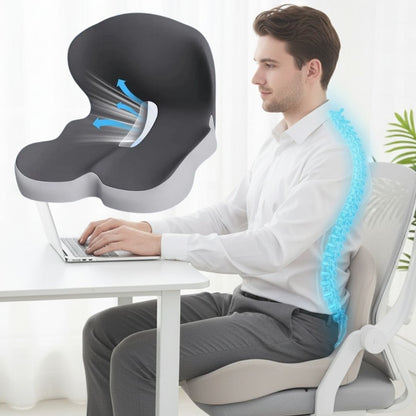 Skorter | All-in-One Orthopedic Memory Foam Seat - Cushion Seat and Back Cushion for Pain Relief and Comfort