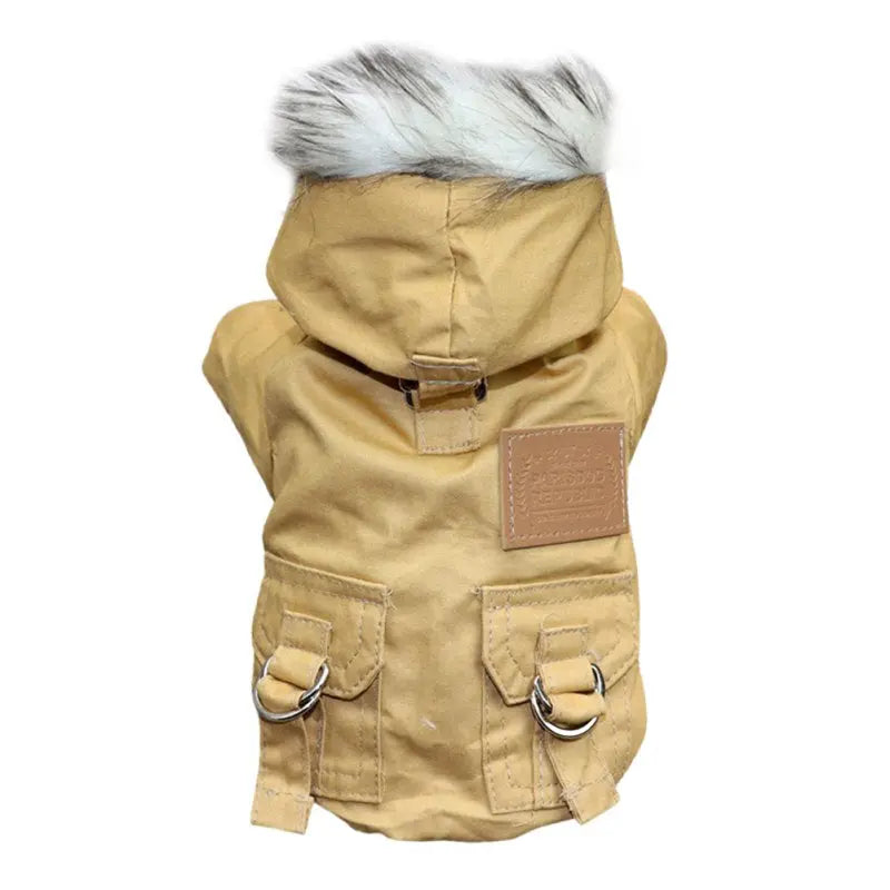 Skorter | Dog jacket with fur trim hood - Dog and cat clothing