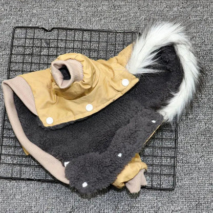 Skorter | Dog jacket with fur trim hood - Dog and cat clothing