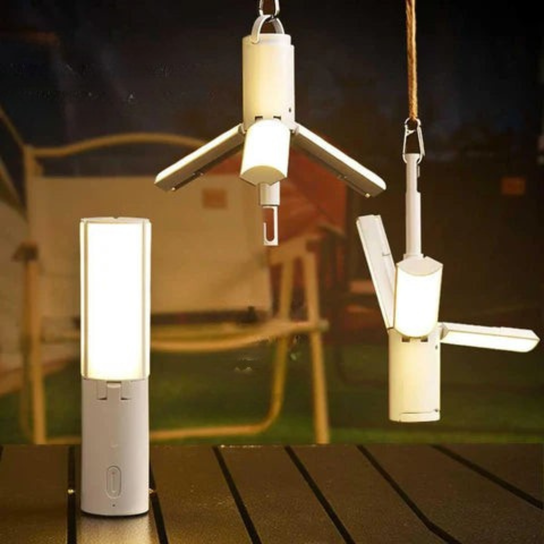Skorter | All-in-One Camping Lamp | Rechargeable Outdoor Light with Adjustable Brightness & Long Battery Life